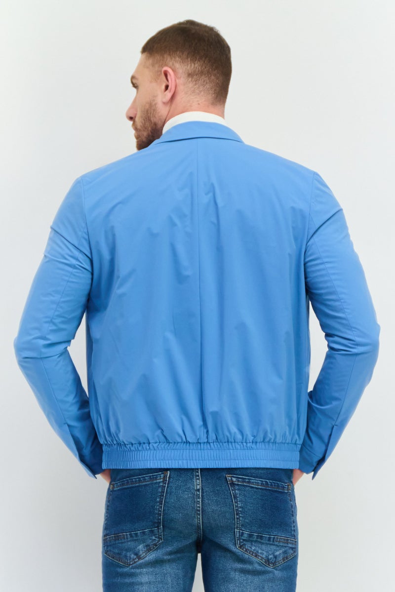 HUGO BOSS Men Plain Jacket Shirt, Blue - Image 3