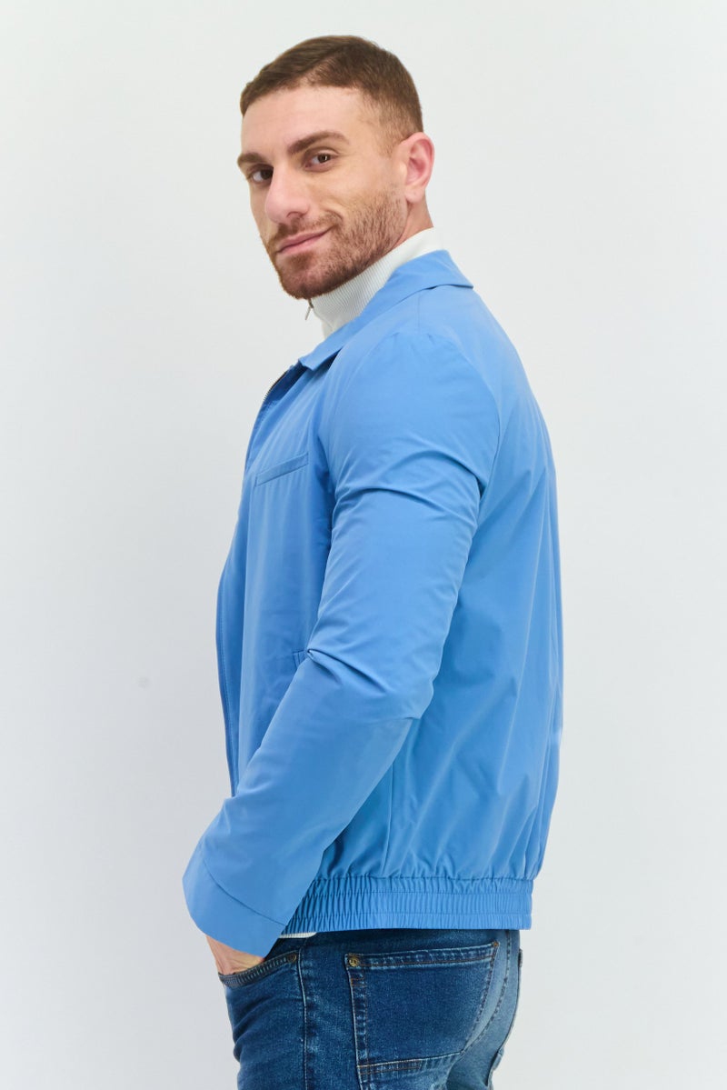 HUGO BOSS Men Plain Jacket Shirt, Blue - Image 4