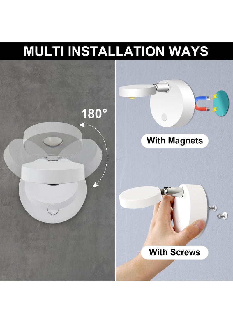 2Pack LED Spotlights Uplighting Accent Spotlights USB Rechargeable Picture Lights with Remote 13 Colors Dimmable 10 Brightness Levels 360 Degrees Rotatable Head for Paintings Wall Artwork Closet - Image 3