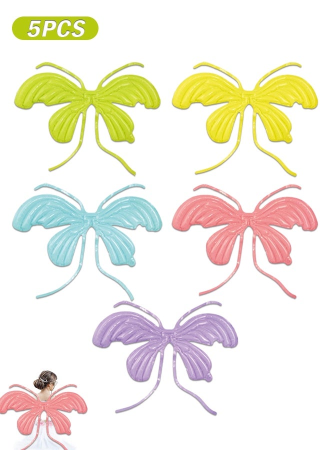 Organizer 5 PCS Butterfly Balloons, Butterfly Fairy Wings Balloons, Colorful Butterfly Costume - Image 1