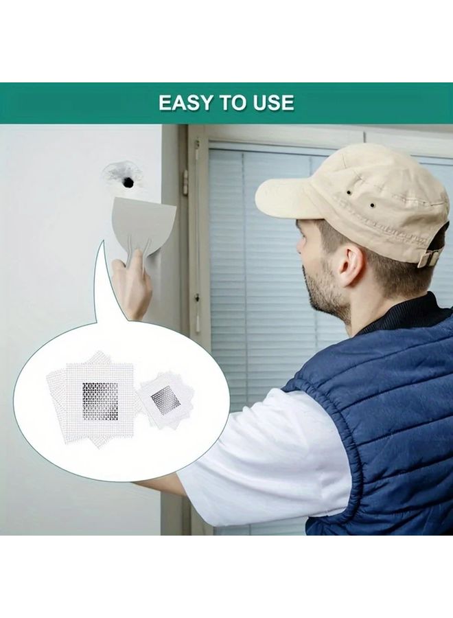 لاصق ذاتيًا شبكة تصحيح جدار 5.91 بوصة إصلاح جدار جبسي ثقب صدع - Image 4