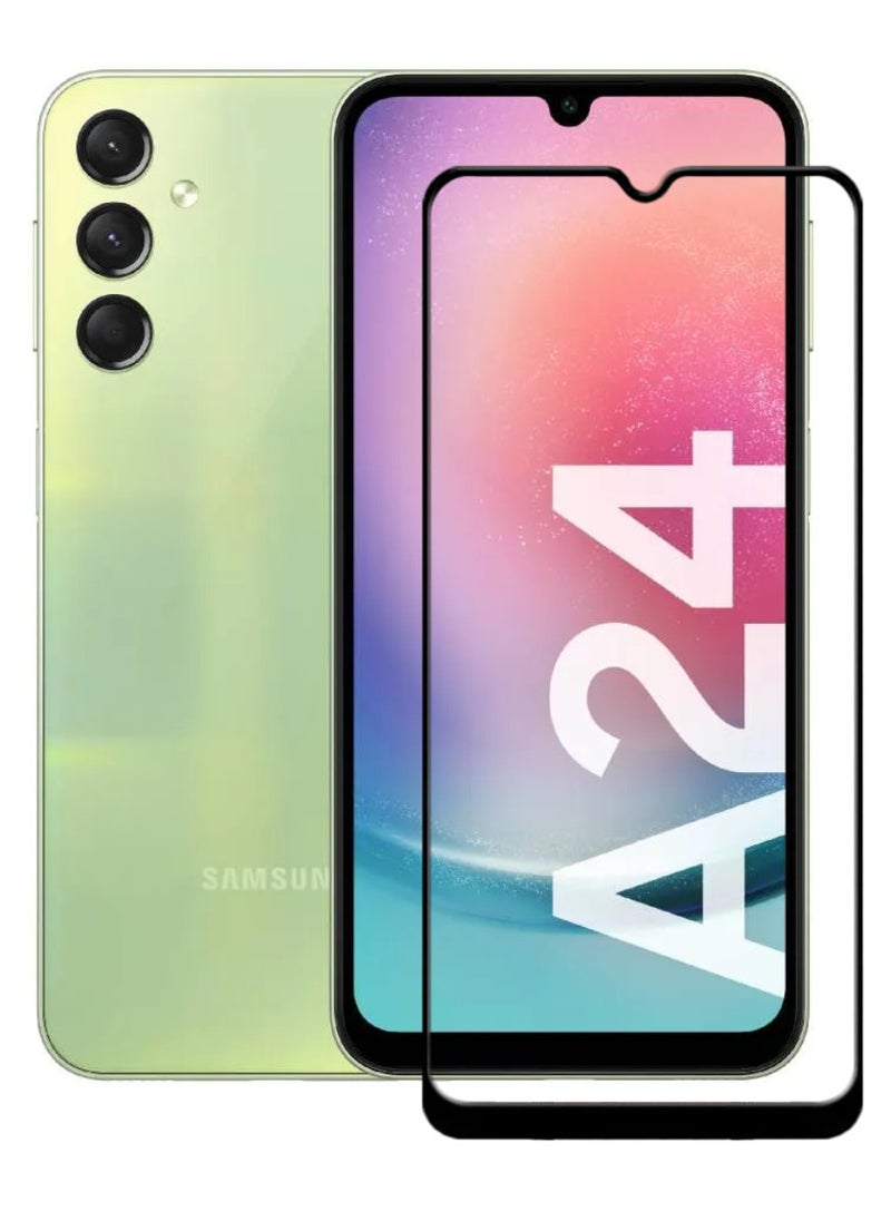 ACLIX Antistatic ESD Dustproof Premium Quality High Definition Tempered Glass Screen Protector Designed For Samsung Galaxy A24 4G - Image 1