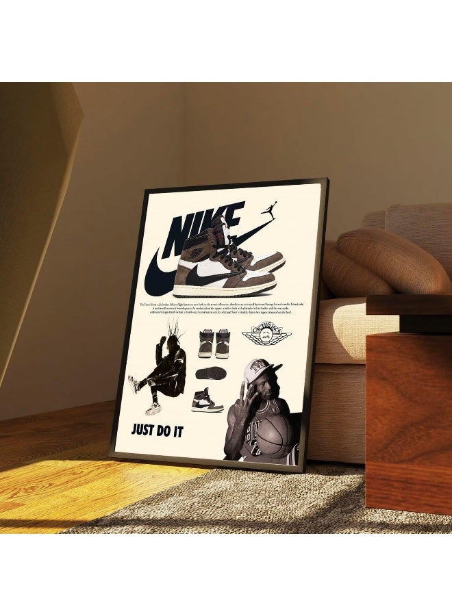 Home Trove Hypebeast Sneaker Poster Unframed - AJ-Travis Scott  - Image 5