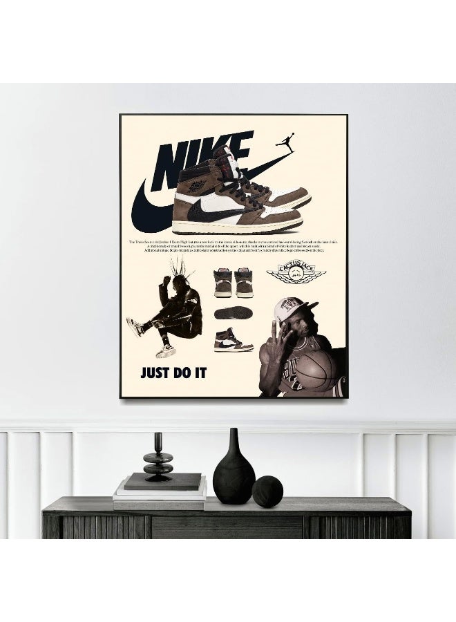 Home Trove Hypebeast Sneaker Poster Unframed - AJ-Travis Scott  - Image 3
