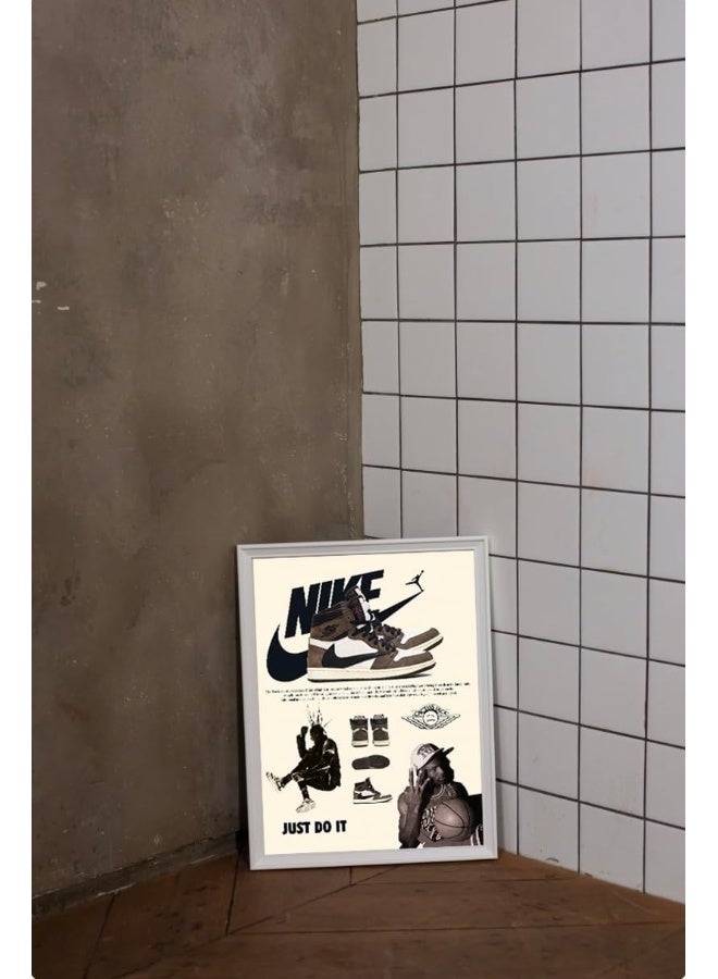 Home Trove Hypebeast Sneaker Poster Unframed - AJ-Travis Scott  - Image 4