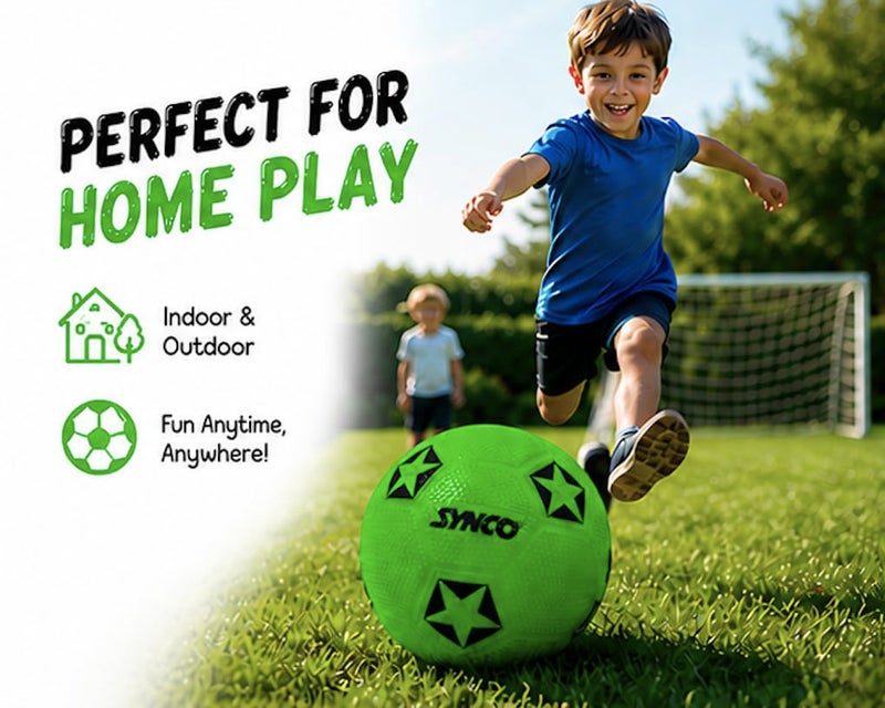 Synco Home Play Football | Beach Balls | Suitable for Kids Aged 2-5 | Soft Toy Ball, Size-3 - Image 2