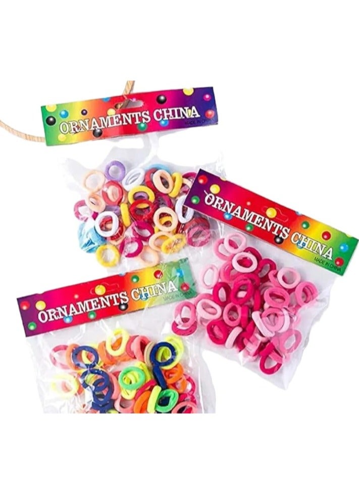 Generic Special round hair tie bag, elastic hair ties in assorted colors 