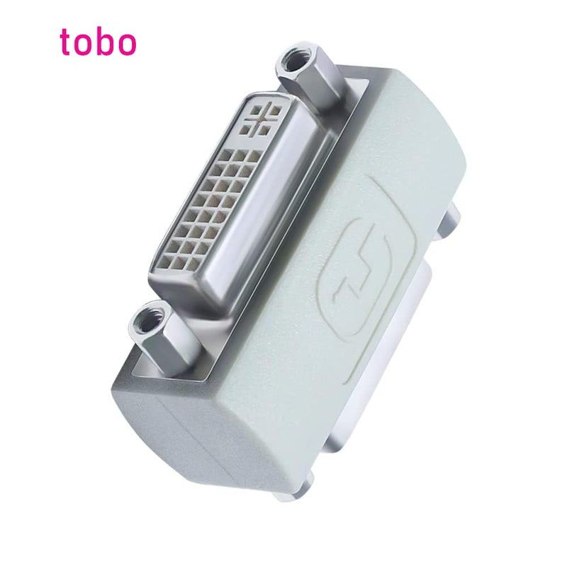 Tobo DVI Adapter Female to Female, DVI-I to DVI-I Coupler to Extend Monitor Cable Compatible with PC Desktop Computer Monitor Projector (TD-1393CC) - Image 3