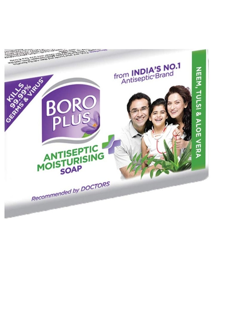 BoroPlus Antiseptic + Moisturising Soap - Neem, Tulsi & Aloe Vera, 125 g (Pack of 3) - Image 2
