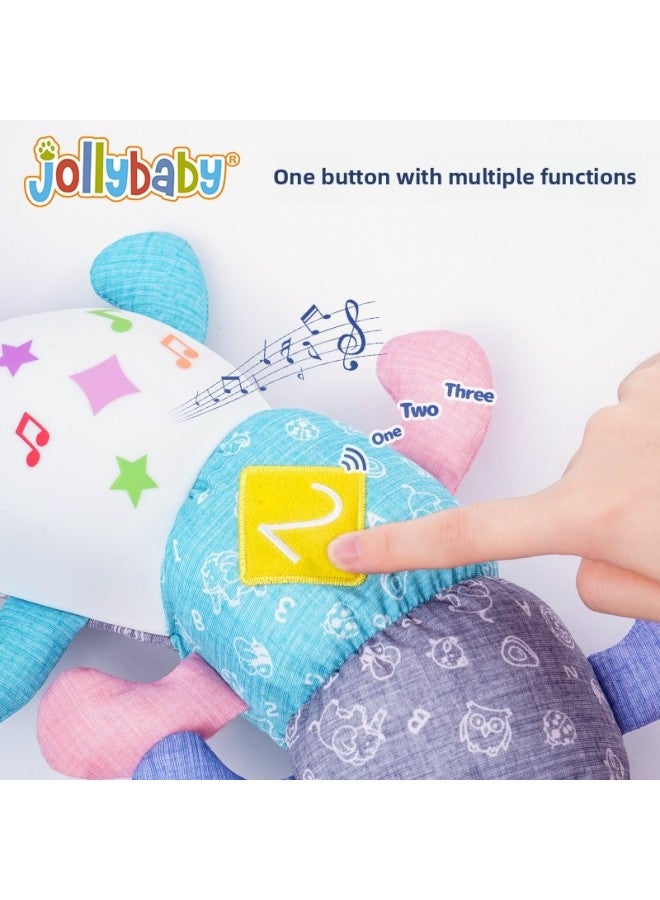 Jollybaby Sound And Light Soothing Caterpillar Doll Newborn Baby Sleeping Music Toy Early Education Educational Toy-Color:Learn Music Octopus - Image 3