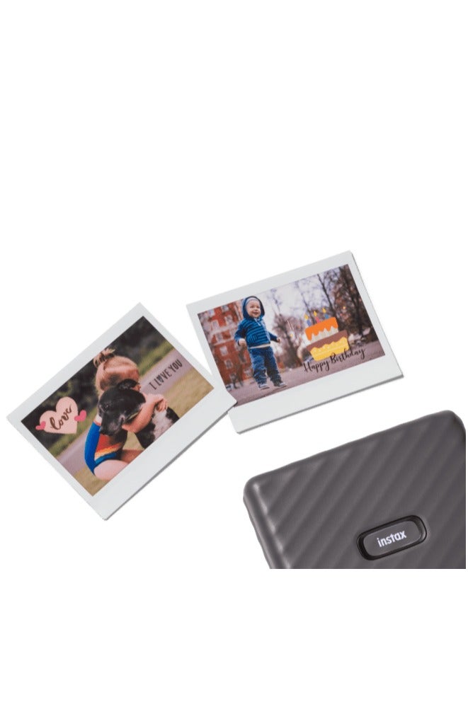 Instax Fujifilm instax Link Wide Mobile Printer - Mocha Grey - Image 3