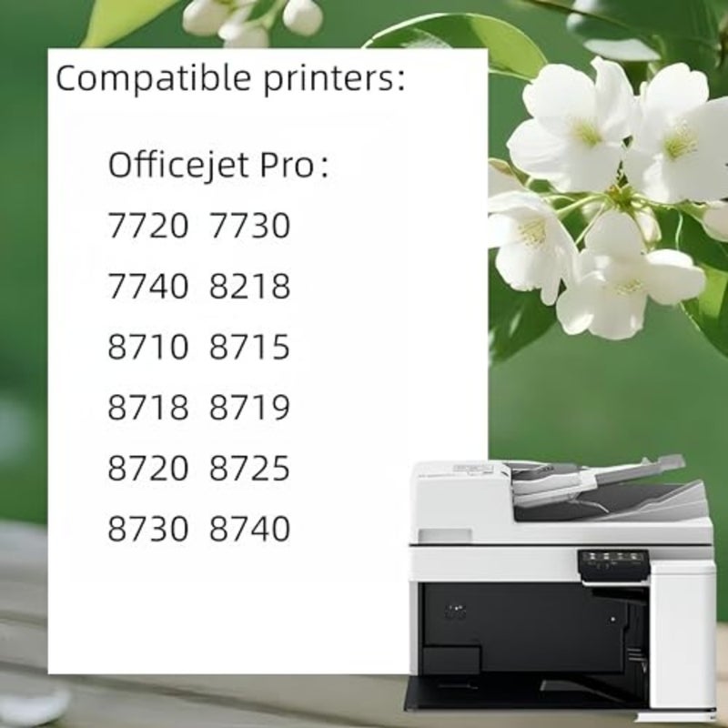 خرطوشة حبر بديلة متوافقة لطابعات HP 953XL 953 XL، مناسبة لطابعات HP Officejet Pro 7720، 7730، 7740، 8710، 8715، 8720، و8725، 5 عبوات - Image 2