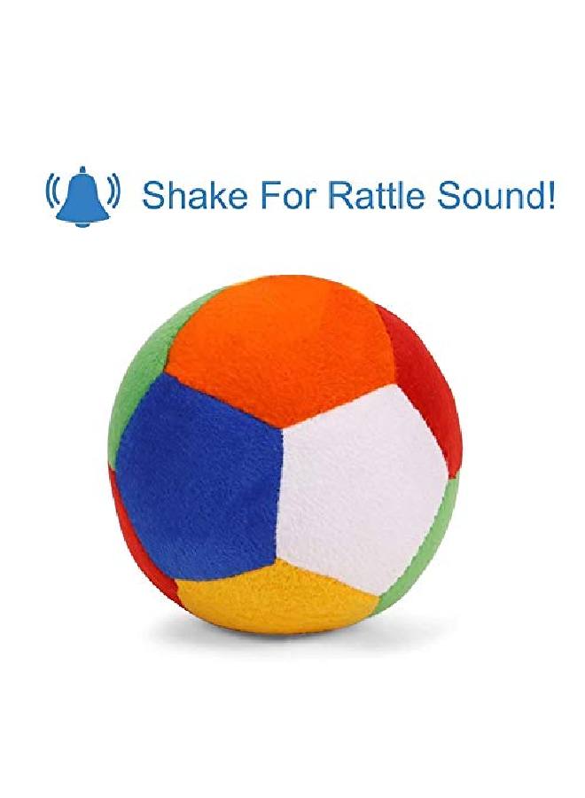 Babique Sitting Plush Soft Toy Cute Kids Animal Home Decor Boys/Girls (10 Cm Rattle Ball) - Image 4