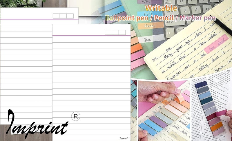 Imprint Ruled Index Cards. Size - 4 x 6 Ruled. 50 Cards, 220 GSM thick with 10 Colour Book tabs of 200 Pc Pack. - Image 4