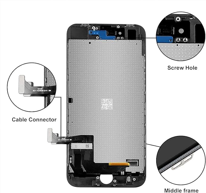 LL TRADER Screen Replacement for iPhone SE 2022 (SE3) 4.7" LCD Retina FHD Display COF Touch Screen Digitizer with Repair Tool Kits, Waterproof Tape, Screen Protector - Image 5