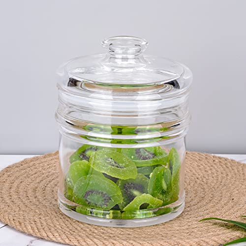 IVOOBR 35 oz Reinforced Small Acrylic Storage Jar, Airtight Lid Cookie Jar | Suitable for Cookies, Dried Fruits, Nuts, Herbs,Cereals,etc - Image 3