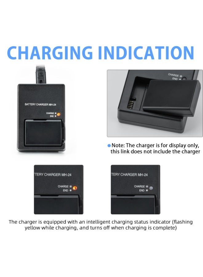 MH-24 Battery Charger for EN-EL14 EN-EL14A Battery Compatible with Nikon D3100 D3200 D3300 D3400 D3500 D5100 D5200 D5300 D5500 D5600 P7000 P7100 P7700 P7800 SLR Cameras - Image 4