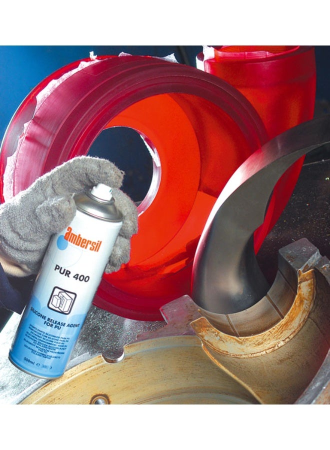 امبيرسيل AMBERSIL® PUR 400 500MLمادة فصل سيليكون للبولي يوريثان بلمعة عالية وأداء نظيف بدون تراكم على القوالب - Image 3