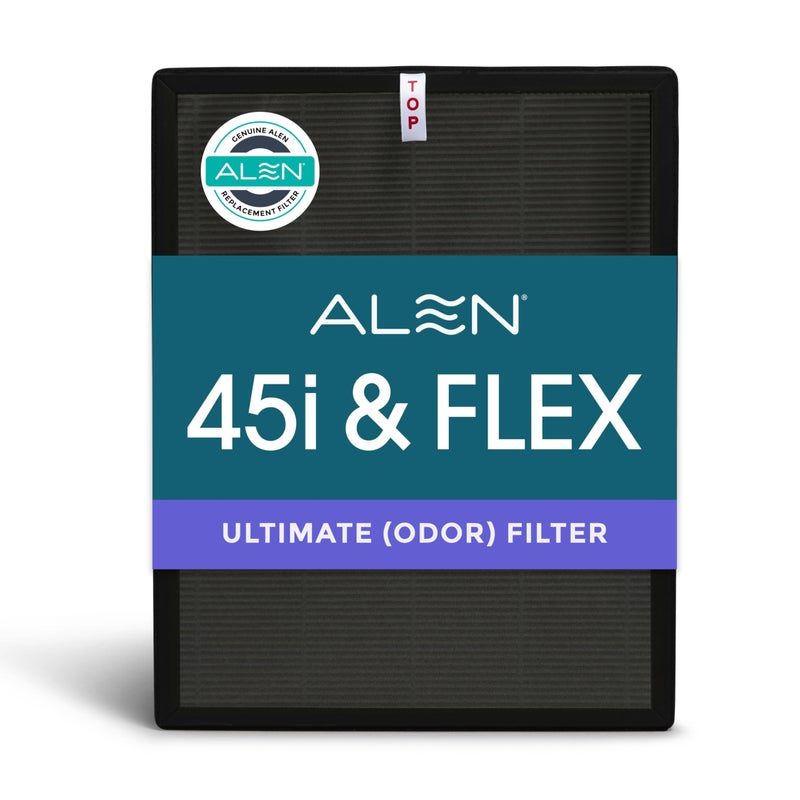 Alen 45i Flex Replacement Air Filter Odor B4Odor H13 True HEPA Carbon Catalyst Filter for BreatheSmart 45i Flex Air Purifier Captures Dust Pet Dander Household Odors - Image 2