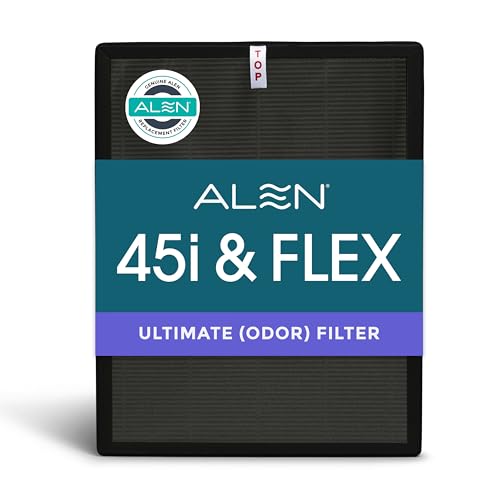 Alen 45i Flex Replacement Air Filter Odor B4Odor H13 True HEPA Carbon Catalyst Filter for BreatheSmart 45i Flex Air Purifier Captures Dust Pet Dander Household Odors - Image 1