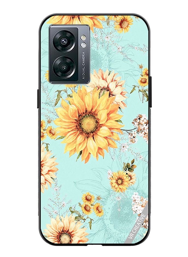 VR CREATIVE Protective Case Cover For Oppo A57 5G Flower Design Multicolour - Image 1