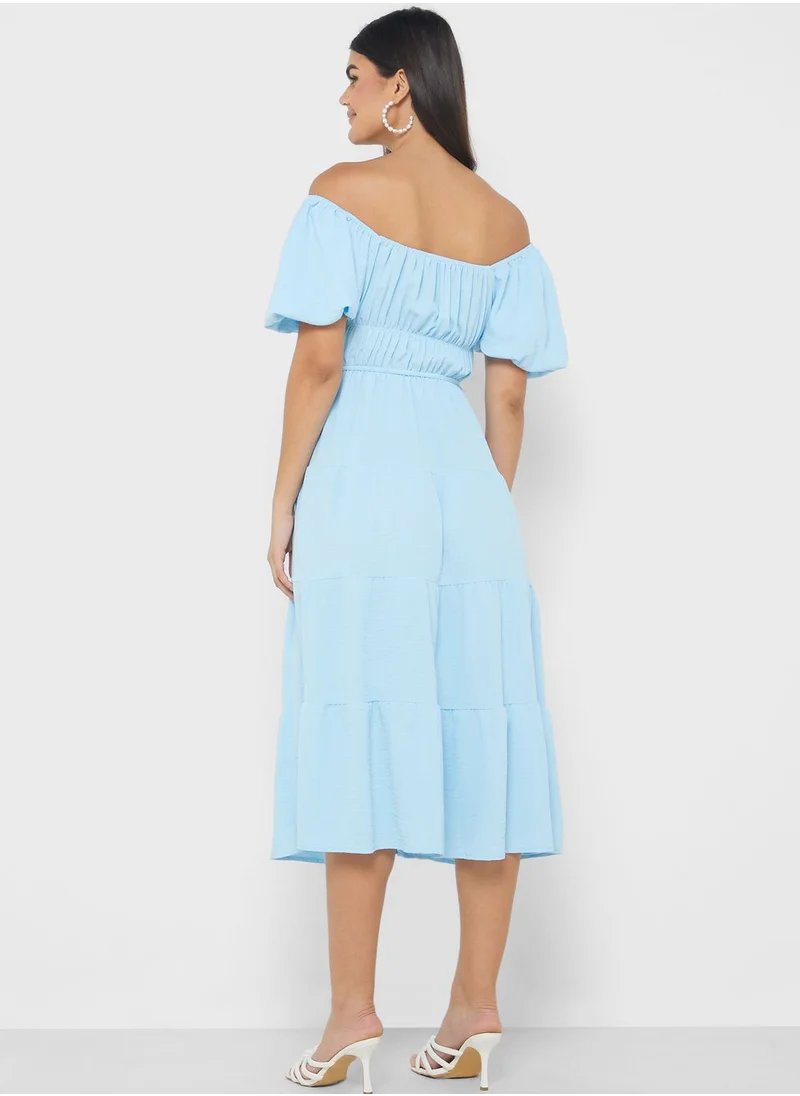 ELLA Off Shoulder Tiered Dress