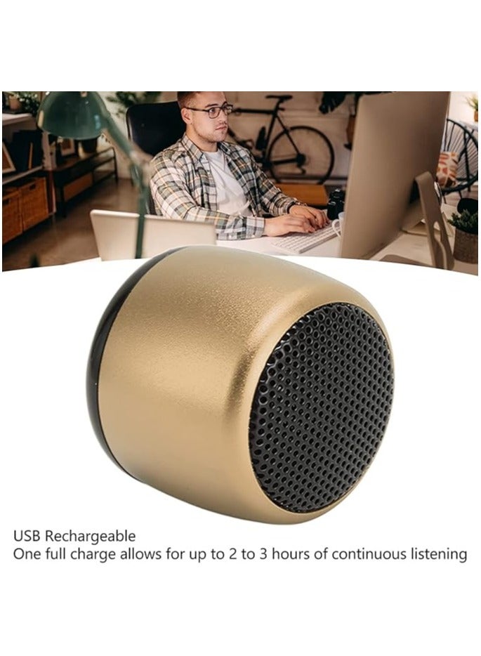 Small Wireless Speaker, Gold Color, MINI Bluetooth Speaker, Gold Color - Image 2
