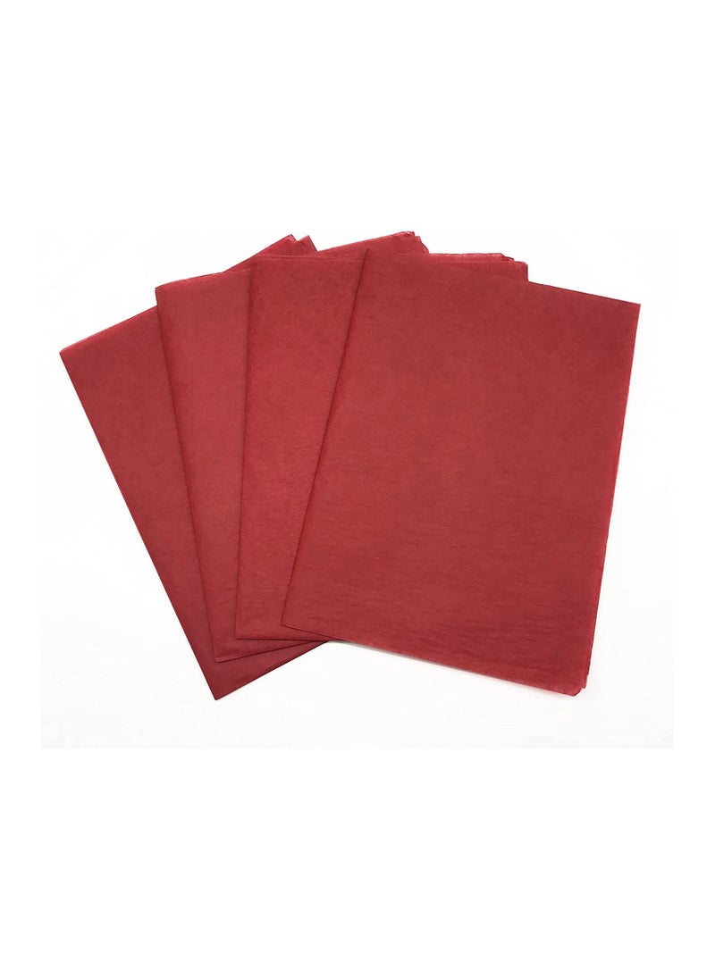 Generic Tissue Paper 50 Sheets Size: 50 * 70 cm wrapping DIY tissues 17 gram use for T Shirt,Dress,Abayas Wrapping. (Red, 50 * 70cm)  - Image 1