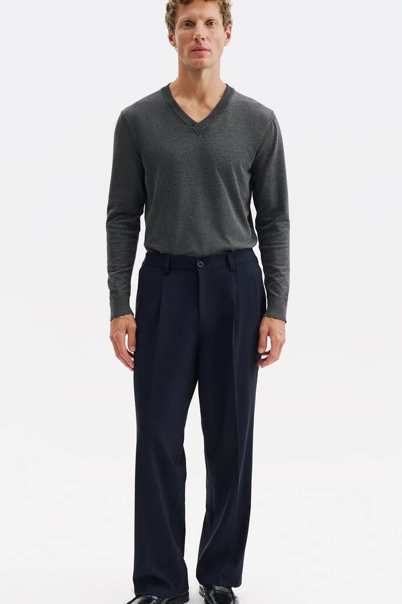 Giesto Navy Blue GIESTO Suit Pants for Men | Best Price UAE