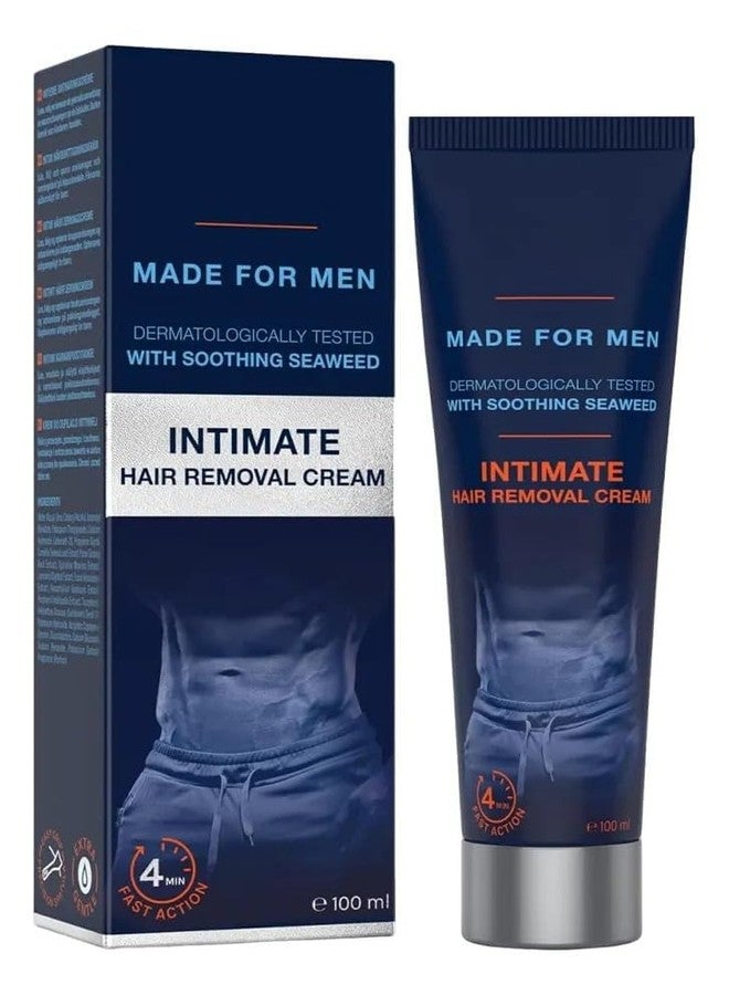 nyuta Intimate Hair Removal Cream for Men 100g – Fast Acting 4 Minute Formula | Safe & Mild with Soothing Seaweed | Painless Grooming for Private Areas, Chest & Body Hair Removal - Image 1
