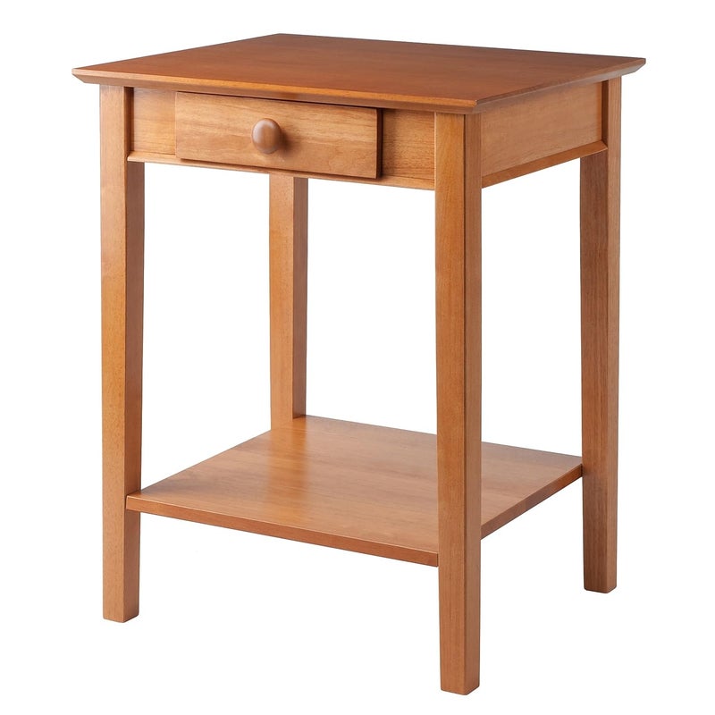 Winsome Studio Home Office End Table Honey