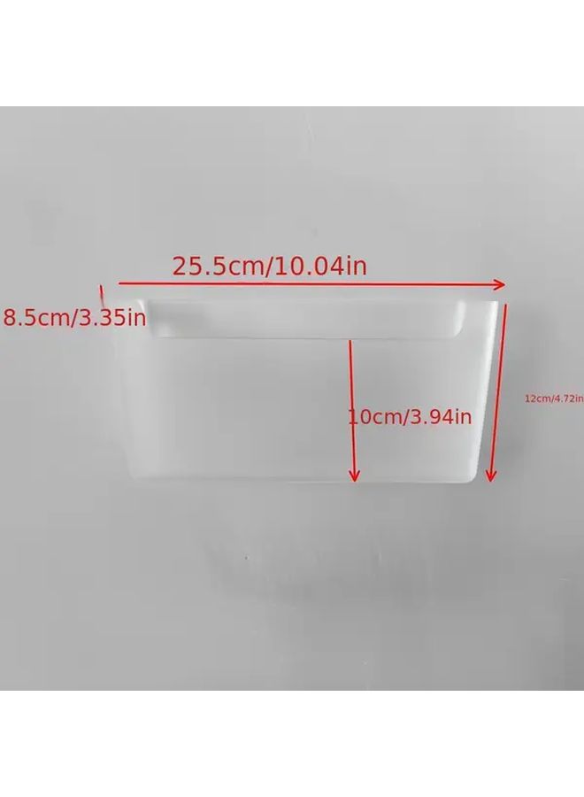 White Plastic Wall Mounted Kitchen Cabinet Door Organizer With Multiple Compartments For Storage - Image 3