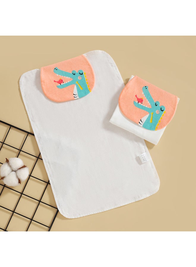 Baby Cotton Sweat-absorbing Towel Children's Kindergarten Gauze Sweat-isolating Towel Baby Cotton Large And Small Cushion Back Towel For Boys And Girls