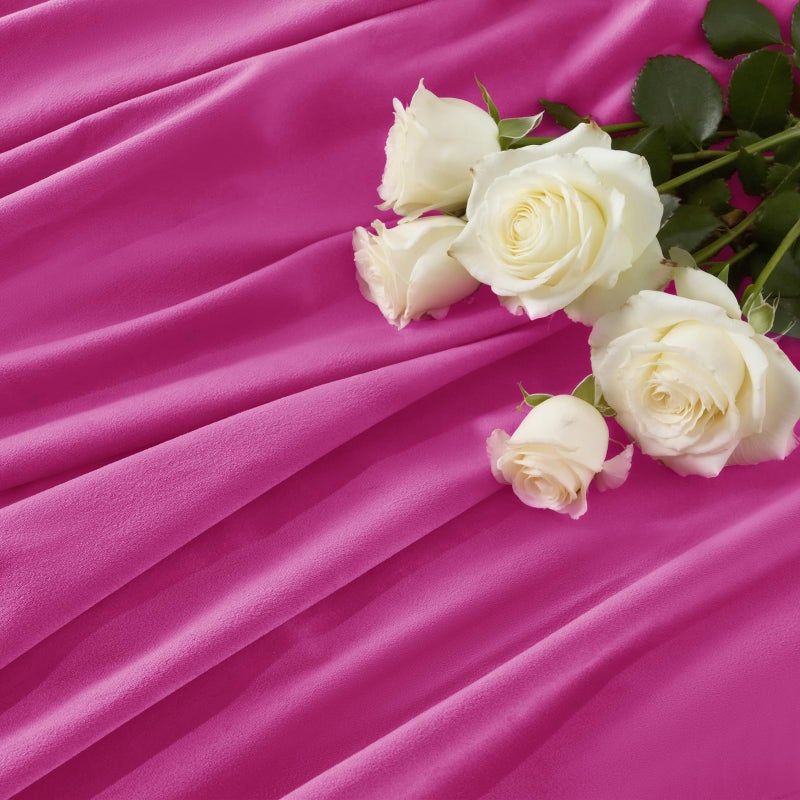 P Pothuiny Blackout Velvet Curtains 84 Inches Long, 2 Panels Hot Pink Velvet Drapes Rod Pocket Back Tab Design Window Thermal Insulated Curtains for Living Dining Room, Bedroom (W52 xL84) - Image 5