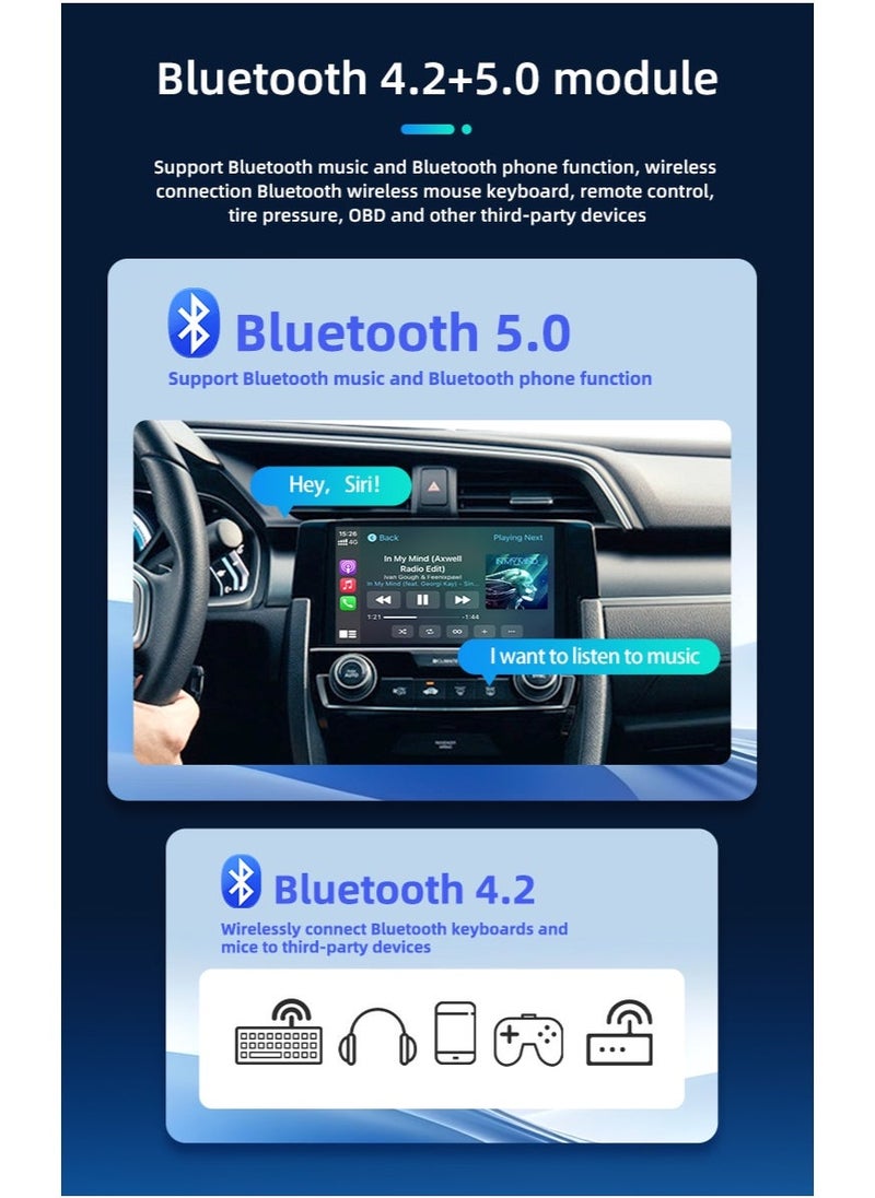 Neutral - 2024 CarPlay Android 13 TV Box Android Auto Wireless Carplay Adapter SM6115 64G Quad-core Smart Box For Netflix Spotify Youtube - Image 1