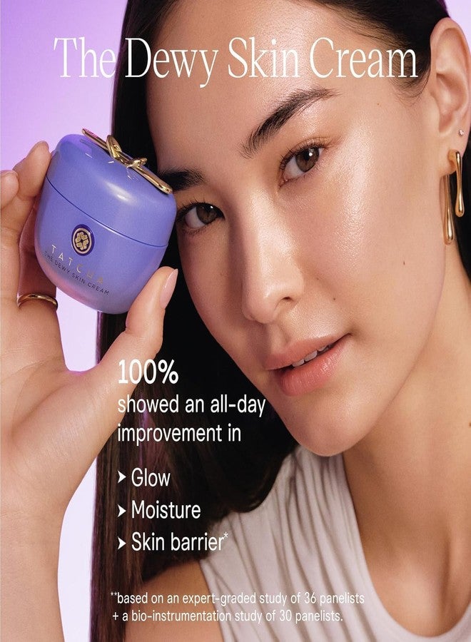 TATCHA The Dewy Skin Cream, Jumbo | Rich Line-Plumping Moisturizer - Hydrate, Plump, and Protect Dry Skin | 75 ml / 2.54 fl. oz. - Image 3