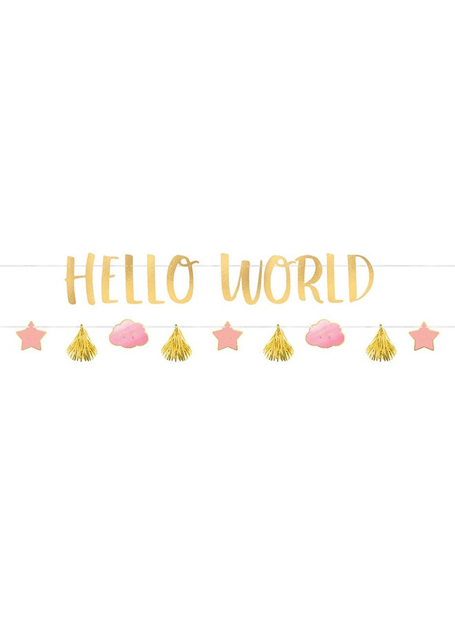 Amscan Oh Baby! Girl Letter Banner Kit 2pcs, Baby Shower Decorations