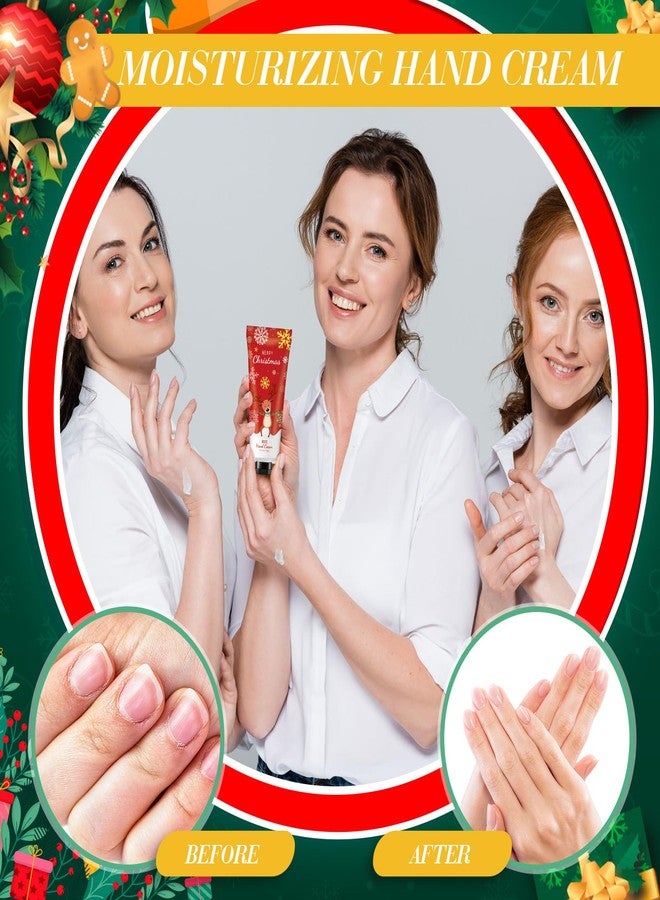 Heigble 36 Set Christmas Hand Lotion Gift Bulk Christmas Hand Cream Travel Size Xmas Stocking Stuffers Holiday Mini Lotion with Organza Bag Greeting Card Party Supplies for Employee Coworkers Gifts - Image 3