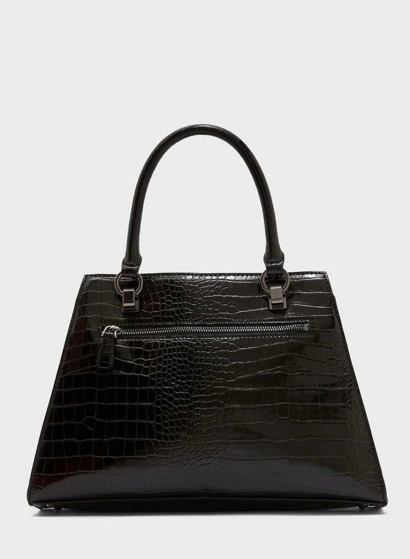 GUESS Stephi Textured Top Handle Satchel