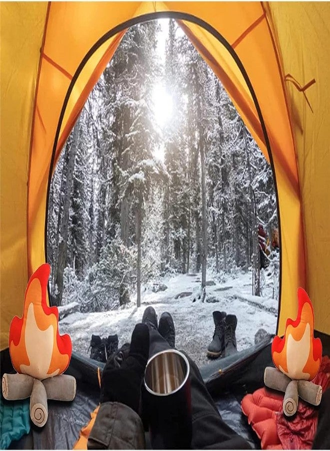 EASELR WeightedPlush Funny Campfire Plush Toys, Soft Simulation Bonfire Stuffed Plushies Doll Fake Fire Firewood Plush Pillow for Outdoor Camping Room Decor Kids Pleasantly Surprised Gifts - Image 5