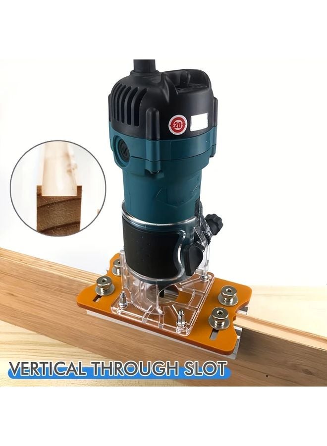 2nd Gen Slotted Plate With Transparent Cover And Positioner For Cabinet Wardrobe Grooving - Image 5