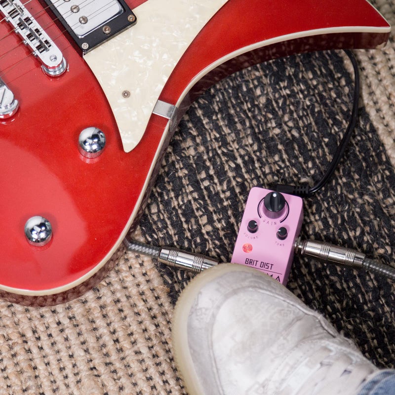 FLAMMA FC20 Distortion Pedal Electric Guitar Pedal High Gain Distortion Effect with Adjustable Mid Frequency Control True Bypass - Image 2