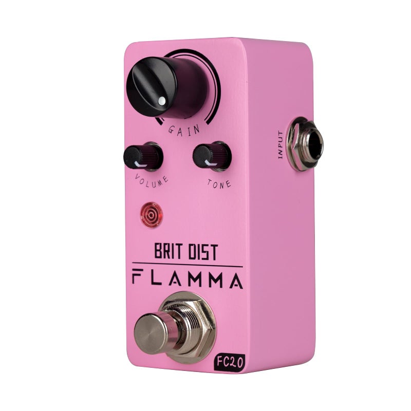 FLAMMA FC20 Distortion Pedal Electric Guitar Pedal High Gain Distortion Effect with Adjustable Mid Frequency Control True Bypass - Image 1