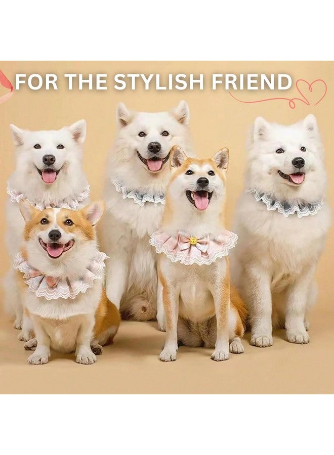 Western Era 'S Opulent Dog Couture: Elevate Your Dog'S Style With The Elegant Fabric Collar Featuring A Delicate Bow Accent, Perfect For Special Occasions, Photoshoots, And Events (Small) - Image 2