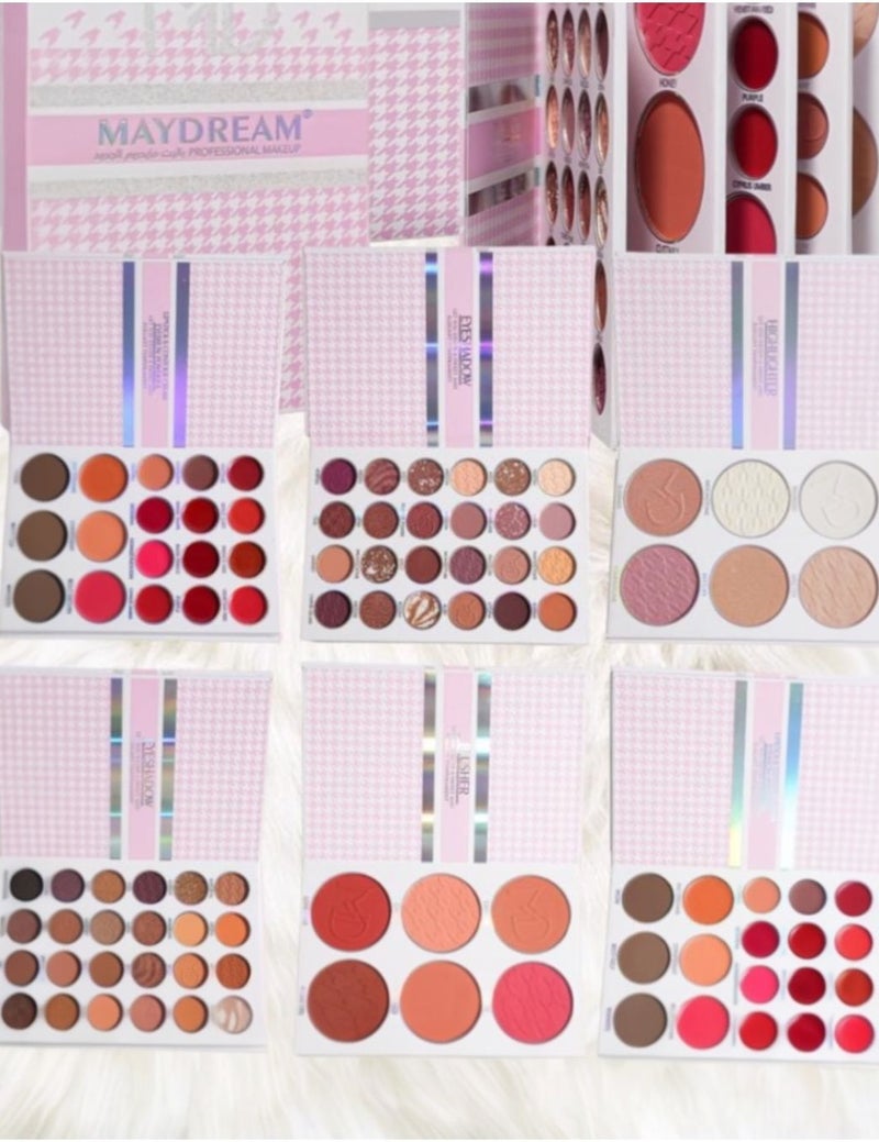 MAYDREAM PROFESSIONAL MAKEUP LET YOU EXUDE A SWEET AND ELEGANT TEMPERAMENT EYESHADOW  BLUSHER  LIPSTICK & CONTOUR CREAM & EYEBROW POWDER EYESHADOW  HIGHLIGHTER - Image 2