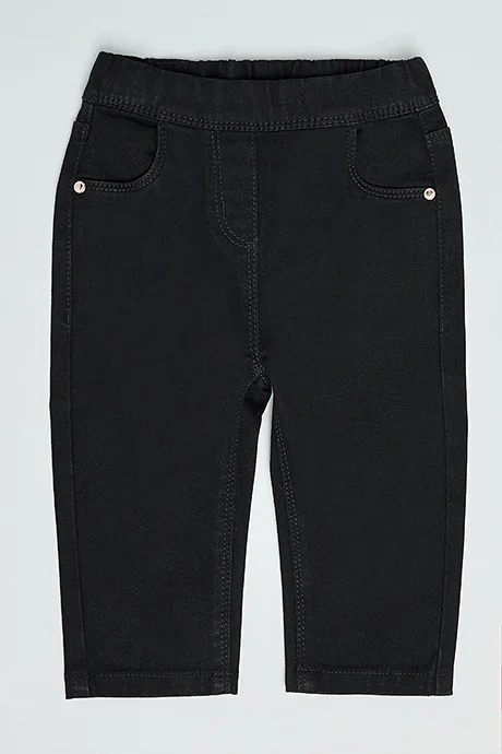 أر أند بي Solid Jeggings with Elastic Waist