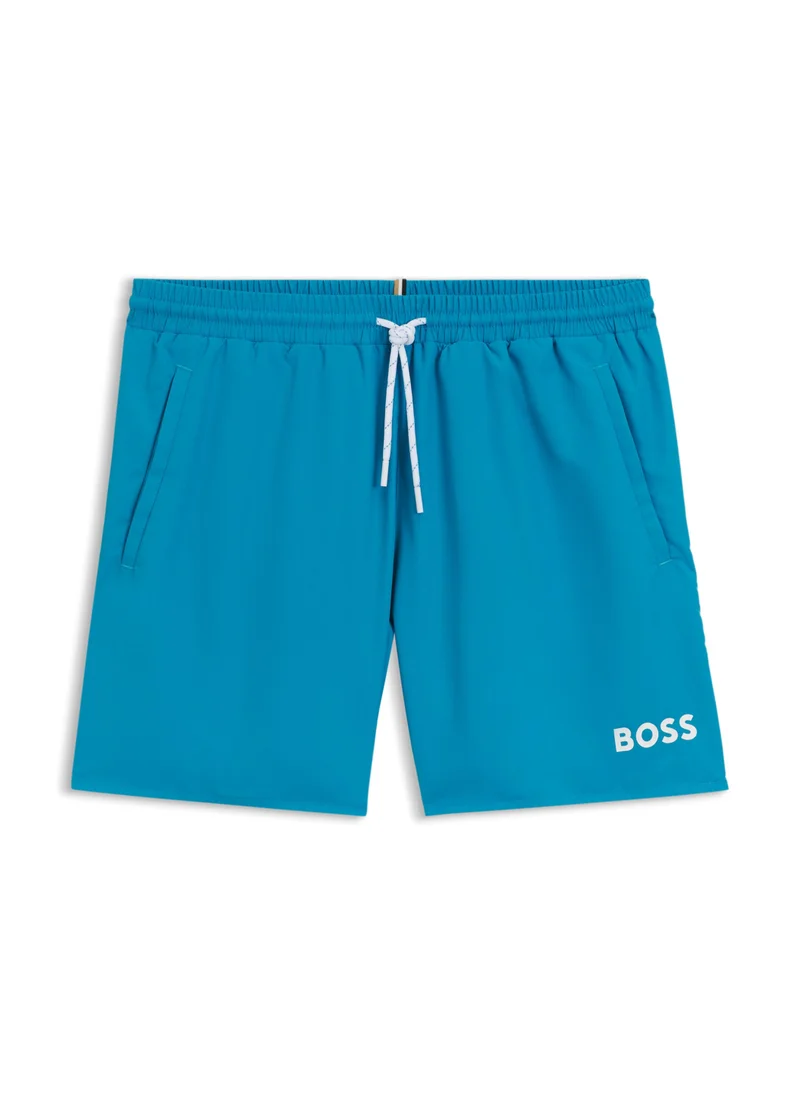 BOSS Quick-drying swim shorts with contrast details