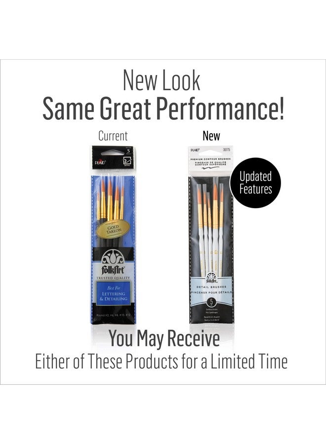 PLAID Round Paint Brush Set, 30775 (5-Piece) - Image 2