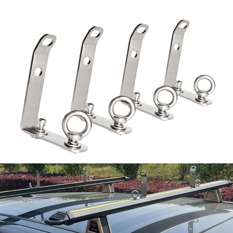 Roof Rack Crossbar Load Stops T-Slot Truck Crossbar 304 Stainless Steel Rustproof for Firewood Snowboard Load Limiter - Image 5