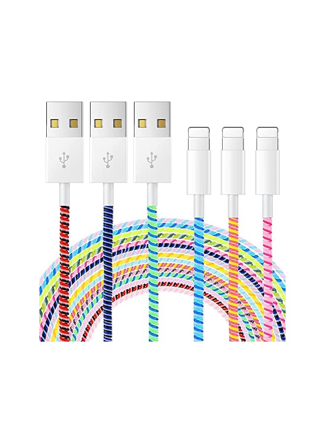 PROMASS Pieces Spiral Cable Protector Charger Cable Saver Protector Headphone Cable Saver for USB Data Cable, Prevent Pets from Biting The Cable - Image 4